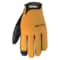 Cestus Yellow Work Gloves with Synthetic Leather Palm, L, PR 6014-L - alternate 1